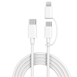 Micflip A22 2in1 PD Type-C to Type-C + Lightning MFI Sertifikalı Data ve Şarj Kablosu 240W 1M