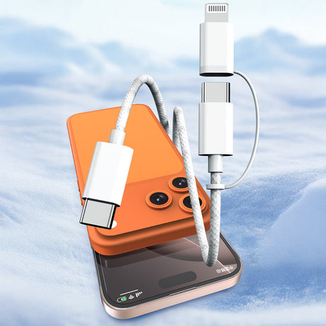 Micflip A22 2in1 PD Type-C to Type-C + Lightning MFI Sertifikalı Data ve Şarj Kablosu 240W 1M