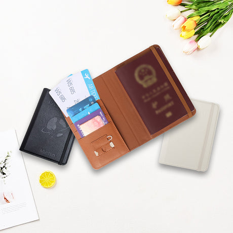 Micflip K02 iOS Cihazlar İçin FindMy Özellikli Pasaport Kart ve Sim Bölmeli Mikrofiber Deri Cüzdan