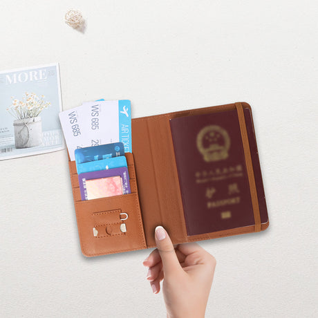 Micflip K02 iOS Cihazlar İçin FindMy Özellikli Pasaport Kart ve Sim Bölmeli Mikrofiber Deri Cüzdan