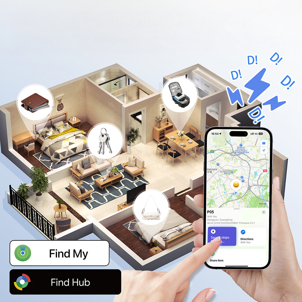 Micflip P055 Suya Dayanıklı iOS ve Android Cihazlar için Takip Özellikli Akıllı Kart