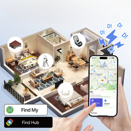 Micflip P055 Suya Dayanıklı iOS ve Android Cihazlar için Takip Özellikli Akıllı Kart