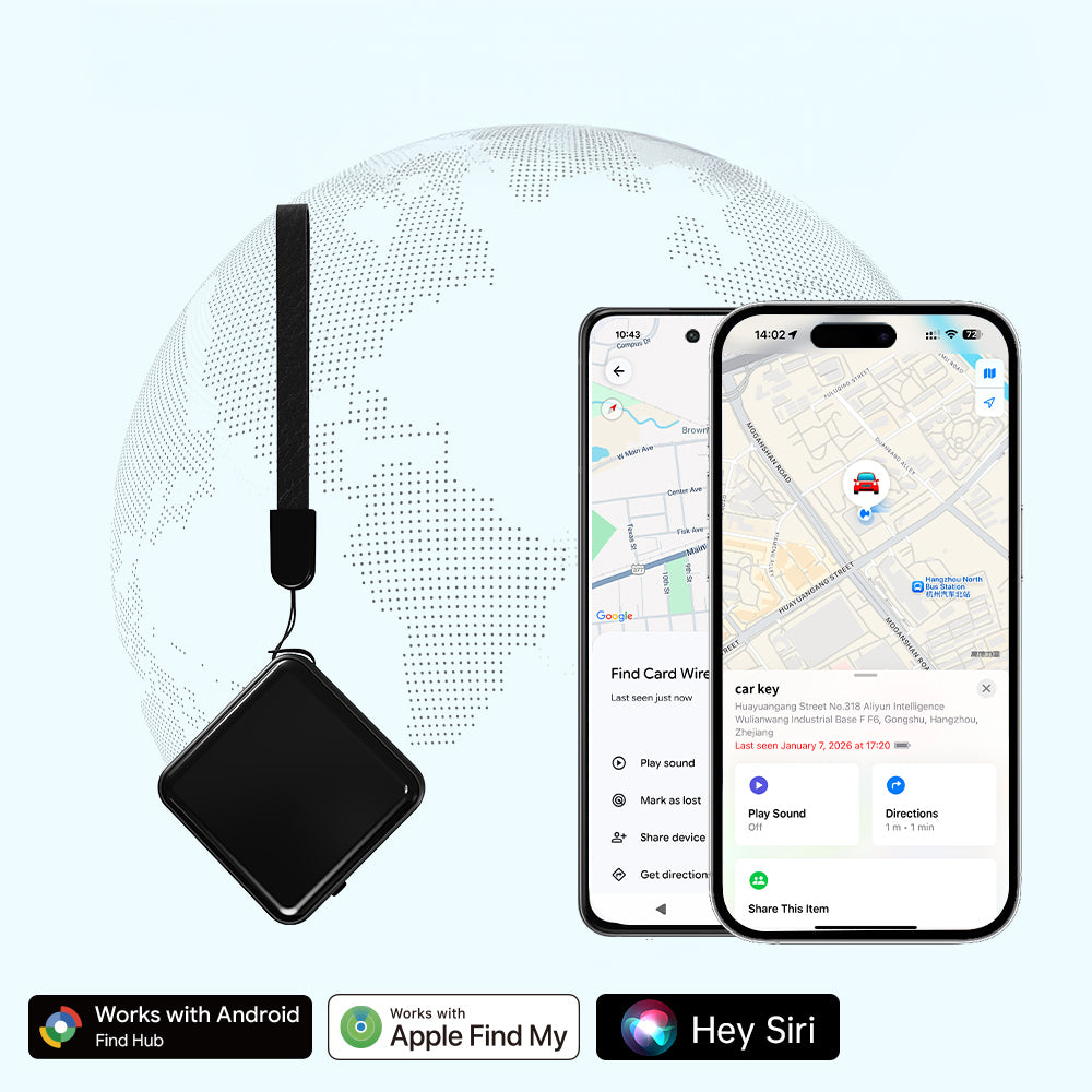 Micflip P25 Suya Dayanıklı iOS ve Android Cihazlar için Type-C Şarj Portlu Akıllı Takip Cihazı