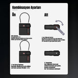 Micflip P25 TSA Kilit ve Find My Takip Özellikli Valiz Seyehat Kiliti