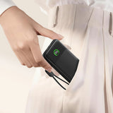 Movespeed MSP19 Dijital LED Göstergeli Type-C Kablolu Powerbank 22.5W 10.000mAh