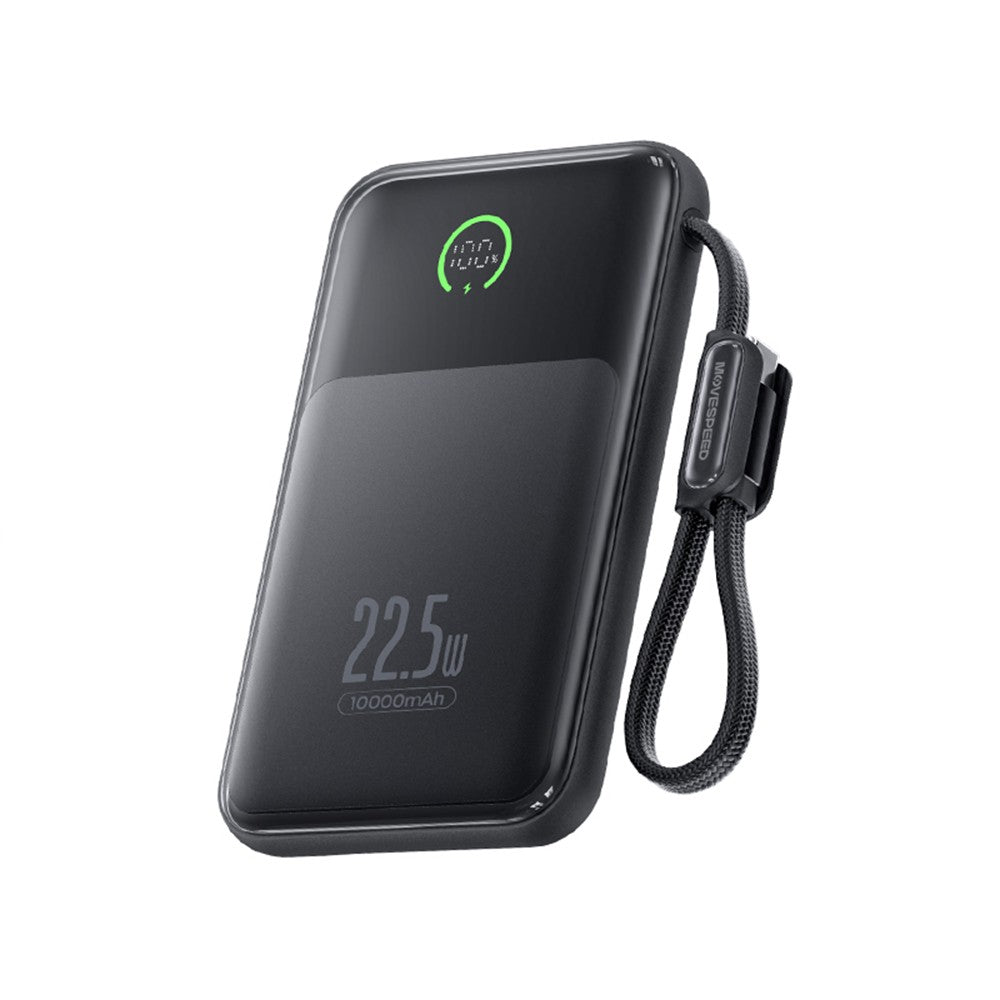 Movespeed MSP19 Pro Dijital LED Göstergeli Type-C Kablolu Powerbank 22.5W 10.000mAh