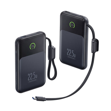 Movespeed MSP19 Pro Dijital LED Göstergeli Type-C Kablolu Powerbank 22.5W 10.000mAh