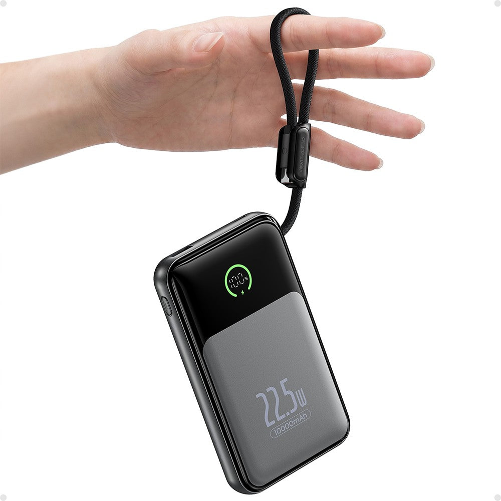 Movespeed MSP19 Pro Dijital LED Göstergeli Type-C Kablolu Powerbank 22.5W 10.000mAh