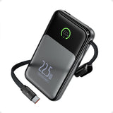 Movespeed MSP19 Pro Dijital LED Göstergeli Type-C Kablolu Powerbank 22.5W 10.000mAh