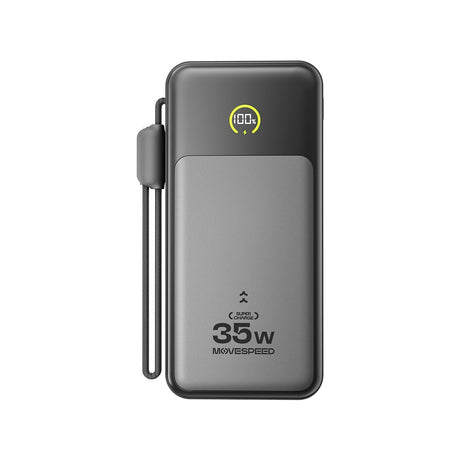 Movespeed MSP20 Dijital LED Göstergeli Type-C Kablolu Powerbank 35W 20.000mAh