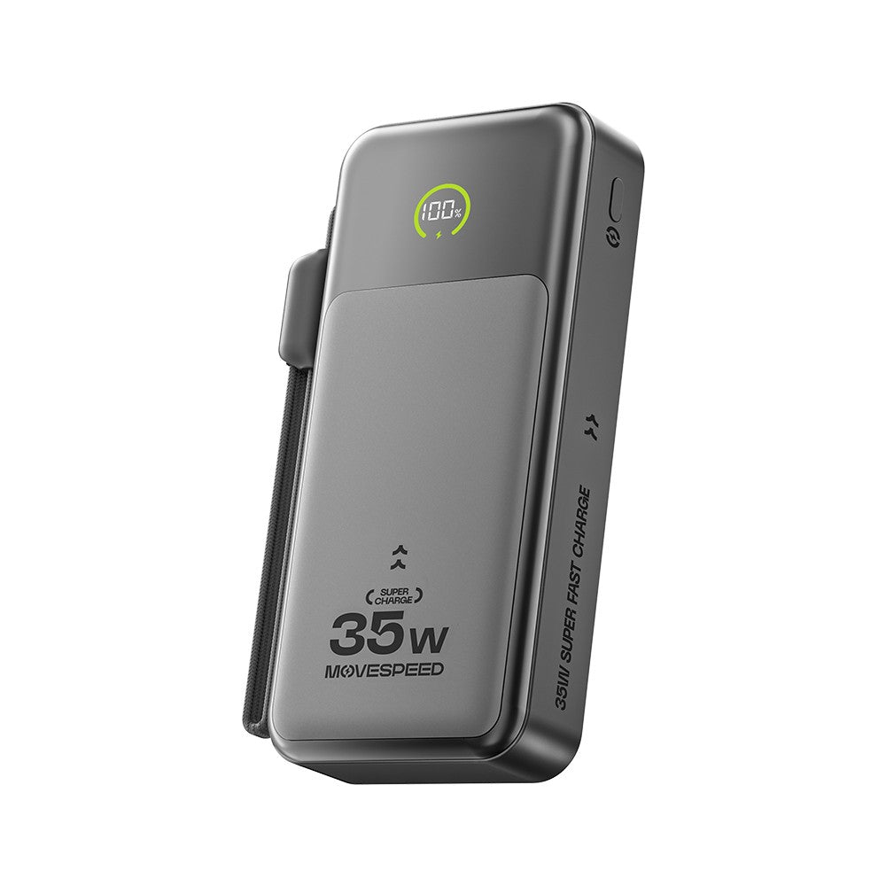 Movespeed MSP20 Dijital LED Göstergeli Type-C Kablolu Powerbank 35W 20.000mAh
