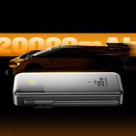Movespeed MSP20 Dijital LED Göstergeli Type-C Kablolu Powerbank 35W 20.000mAh