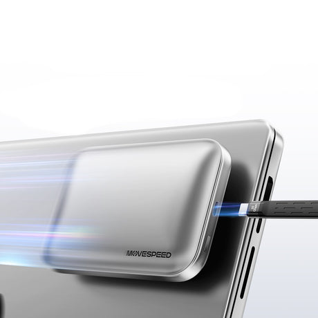 Movespeed MSPD10 PSSD Powerbank Özellikli Manyetik 5000mAh 2in1 SSD 4K ProRes Destekli 4TB USB3.2 Taşınabilir Harici Disk