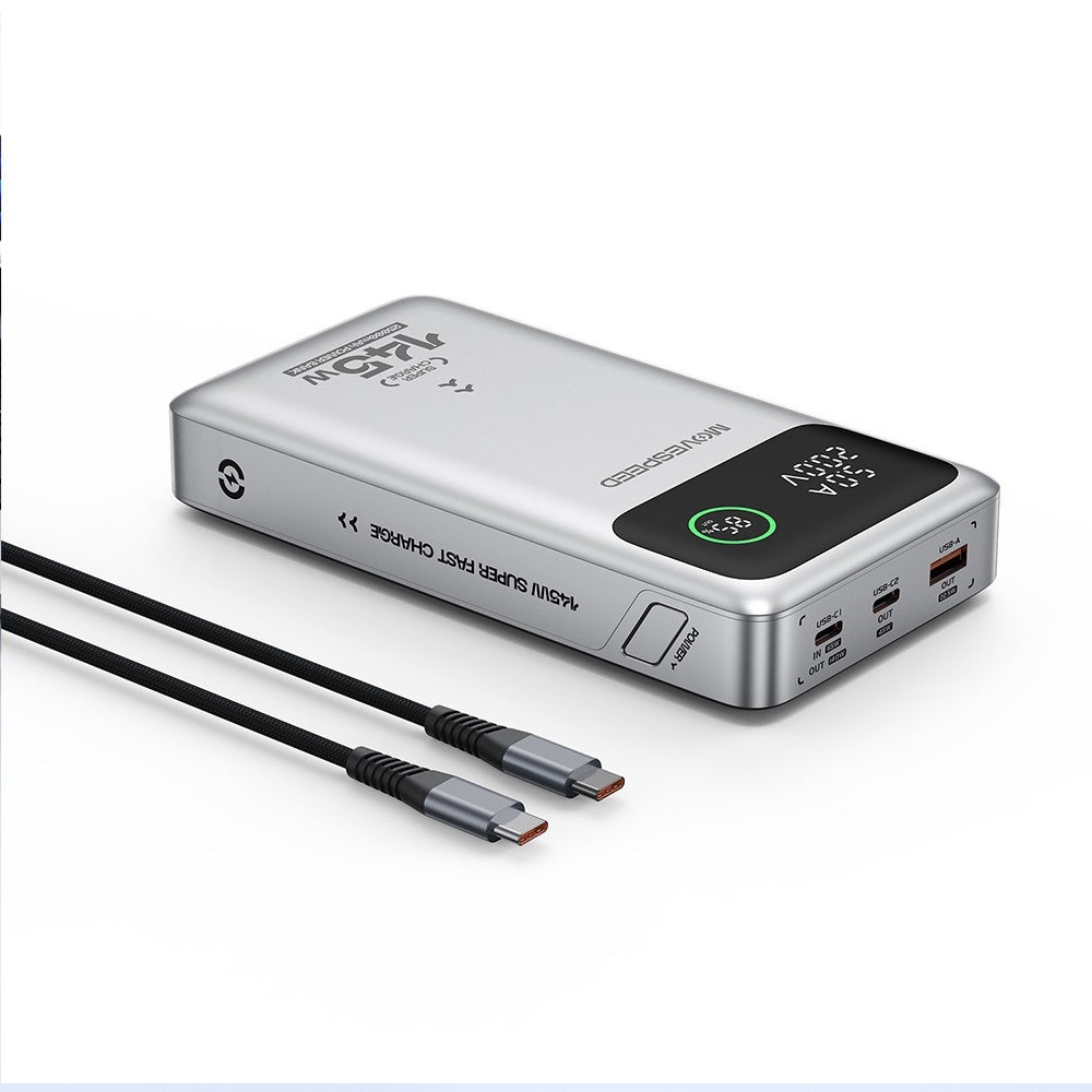 Movespeed YSPBM25 Pro Hızlı Şarj Özellikli Dijital LED Göstergeli Powerbank PD 145W 25.000mAh