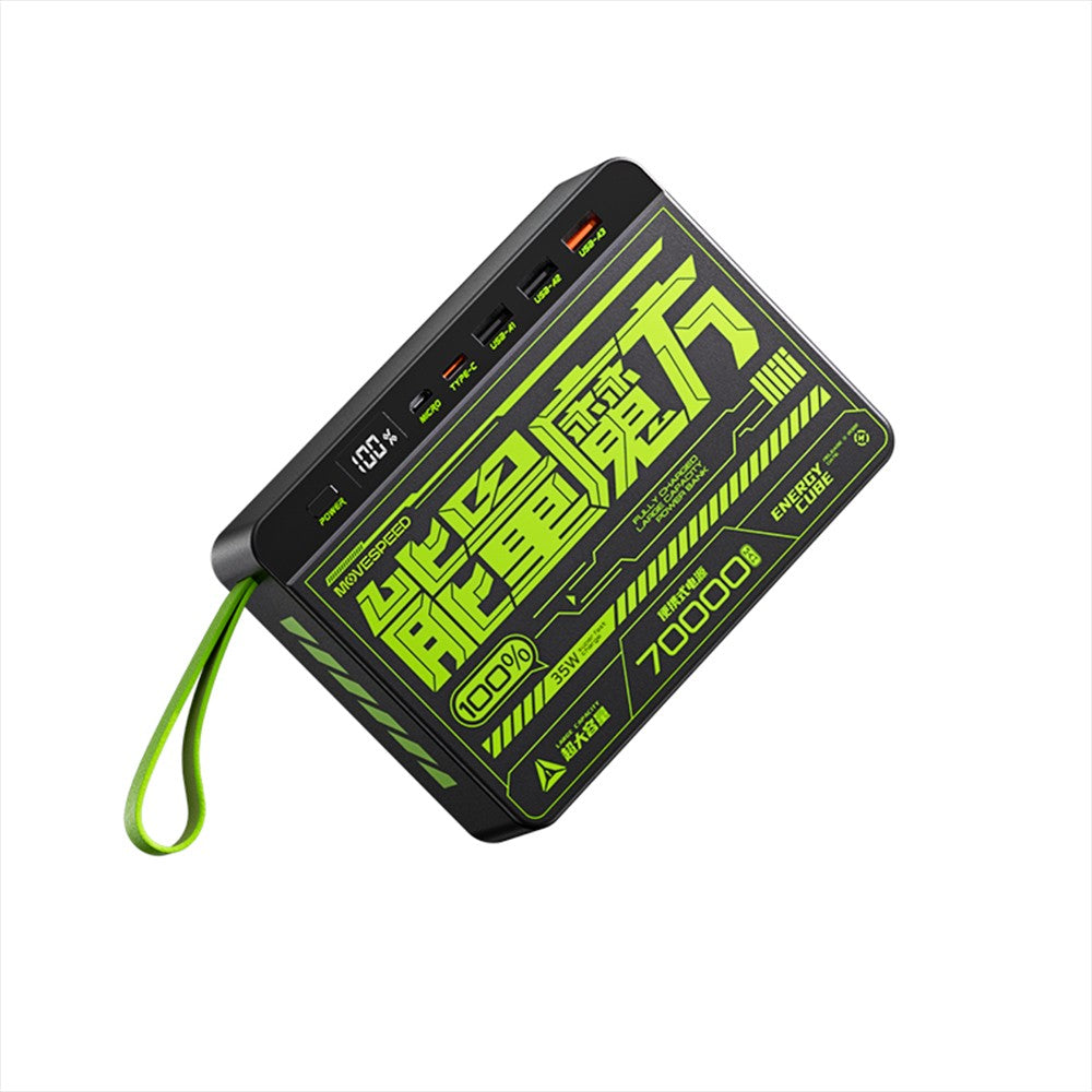 Movespeed YSPBZ70 SE Hızlı Şarj Özellikli Dijital LED Göstergeli Powerbank 35W 70.000mAh