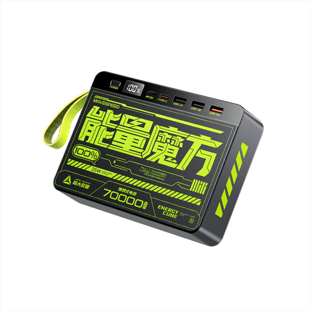 Movespeed YSPBZ70 SE Hızlı Şarj Özellikli Dijital LED Göstergeli Powerbank 35W 70.000mAh