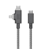 Native Union Belt Serisi Duo Pro Type-C to Type-C - Lightning Şarj Kablosu 240W 2.4M