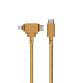 Native Union Belt Serisi Duo Type-C to Type-C - Lightning Şarj Kablosu 60W 1.5M