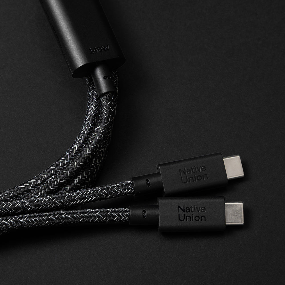 Native Union Belt Serisi PD 2in1 Type-C To Type-C Hızlı Şarj Özellikli Şarj ve Data Kablosu 140W 2M