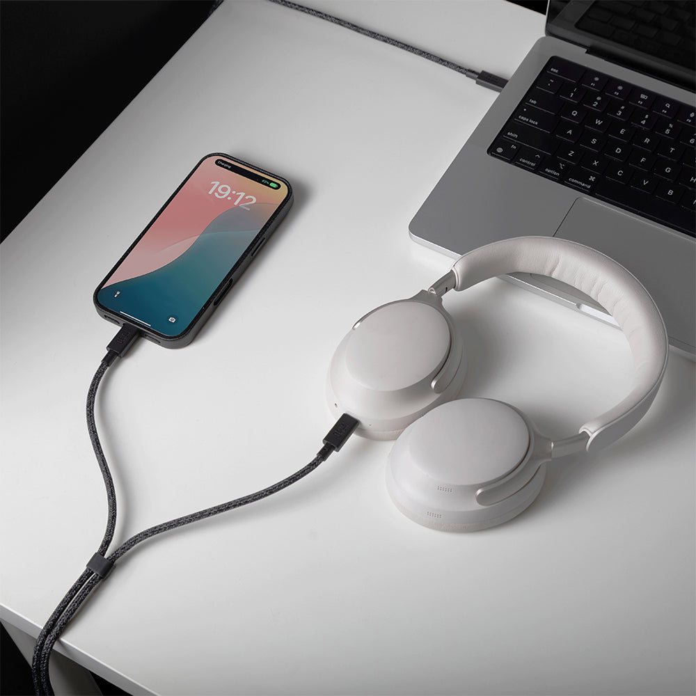Native Union Belt Serisi PD 2in1 Type-C To Type-C Hızlı Şarj Özellikli Şarj ve Data Kablosu 140W 2M