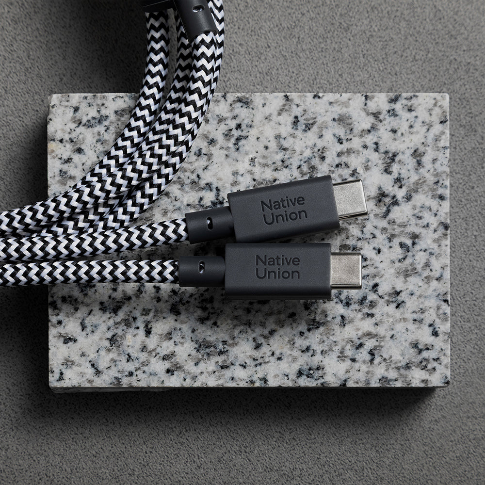 Native Union Belt Serisi PD 2in1 Type-C To Type-C Hızlı Şarj Özellikli Şarj ve Data Kablosu 140W 2M
