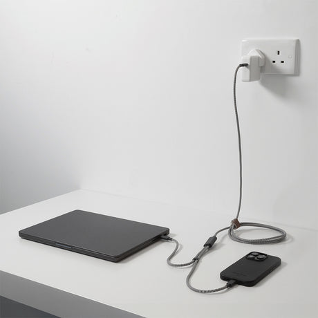 Native Union Belt Serisi PD 2in1 Type-C To Type-C Hızlı Şarj Özellikli Şarj ve Data Kablosu 140W 2M