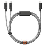 Native Union Belt Serisi PD 2in1 Type-C To Type-C Hızlı Şarj Özellikli Şarj ve Data Kablosu 140W 2M