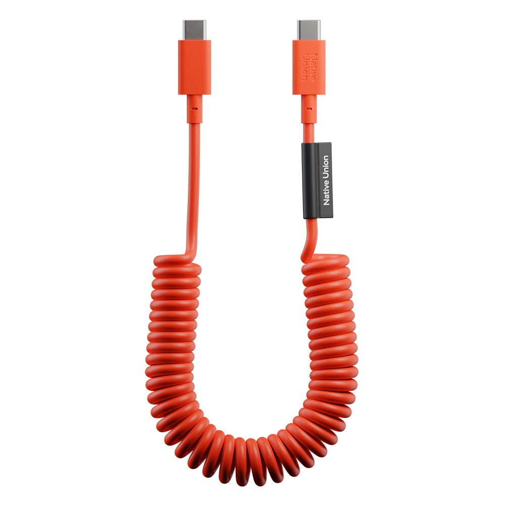 Native Union POP Serisi Type-C to Type-C Spiralli Şarj Kablosu 60W 1.2M