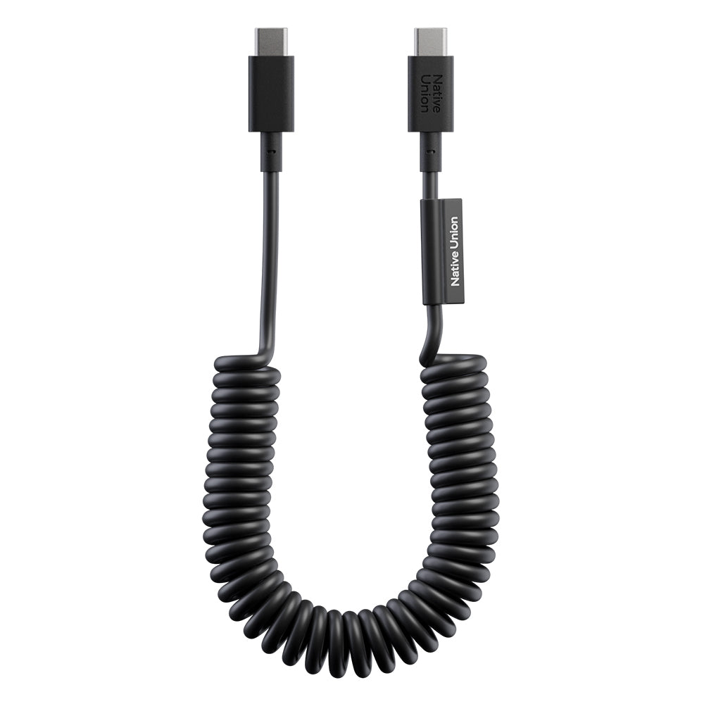 Native Union POP Serisi Type-C to Type-C Spiralli Şarj Kablosu 60W 1.2M