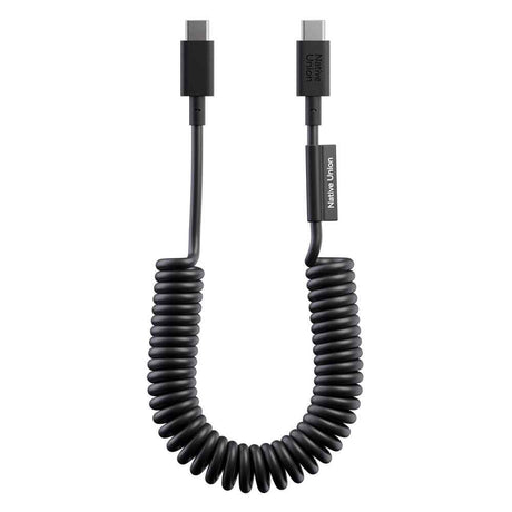 Native Union POP Serisi Type-C to Type-C Spiralli Şarj Kablosu 60W 1.2M