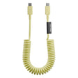 Native Union POP Serisi Type-C to Type-C Spiralli Şarj Kablosu 60W 1.2M