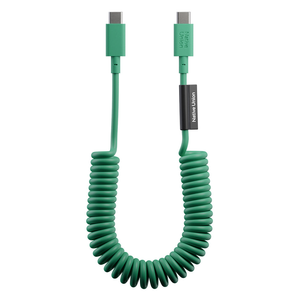 Native Union POP Serisi Type-C to Type-C Spiralli Şarj Kablosu 60W 1.2M