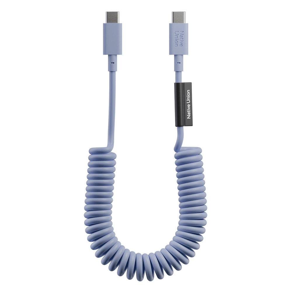 Native Union POP Serisi Type-C to Type-C Spiralli Şarj Kablosu 60W 1.2M
