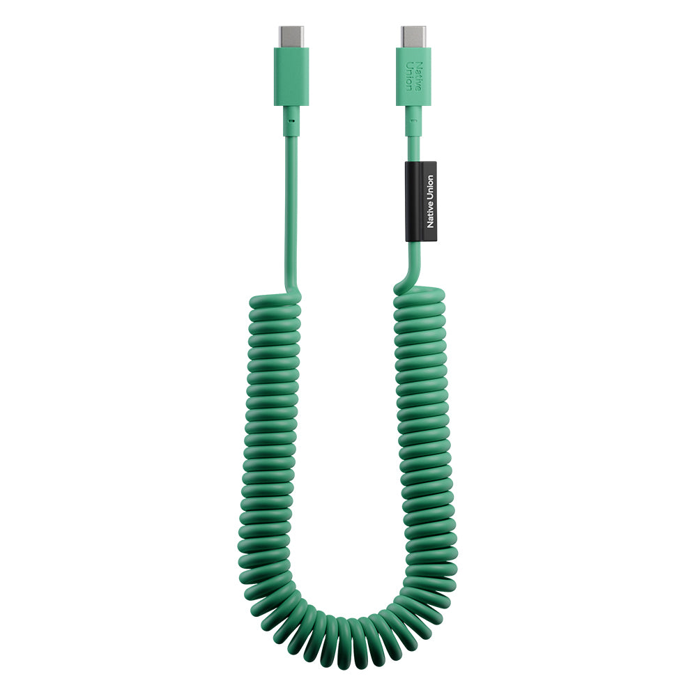 Native Union POP Serisi Type-C to Type-C Spiralli Şarj Kablosu 60W 2.4M