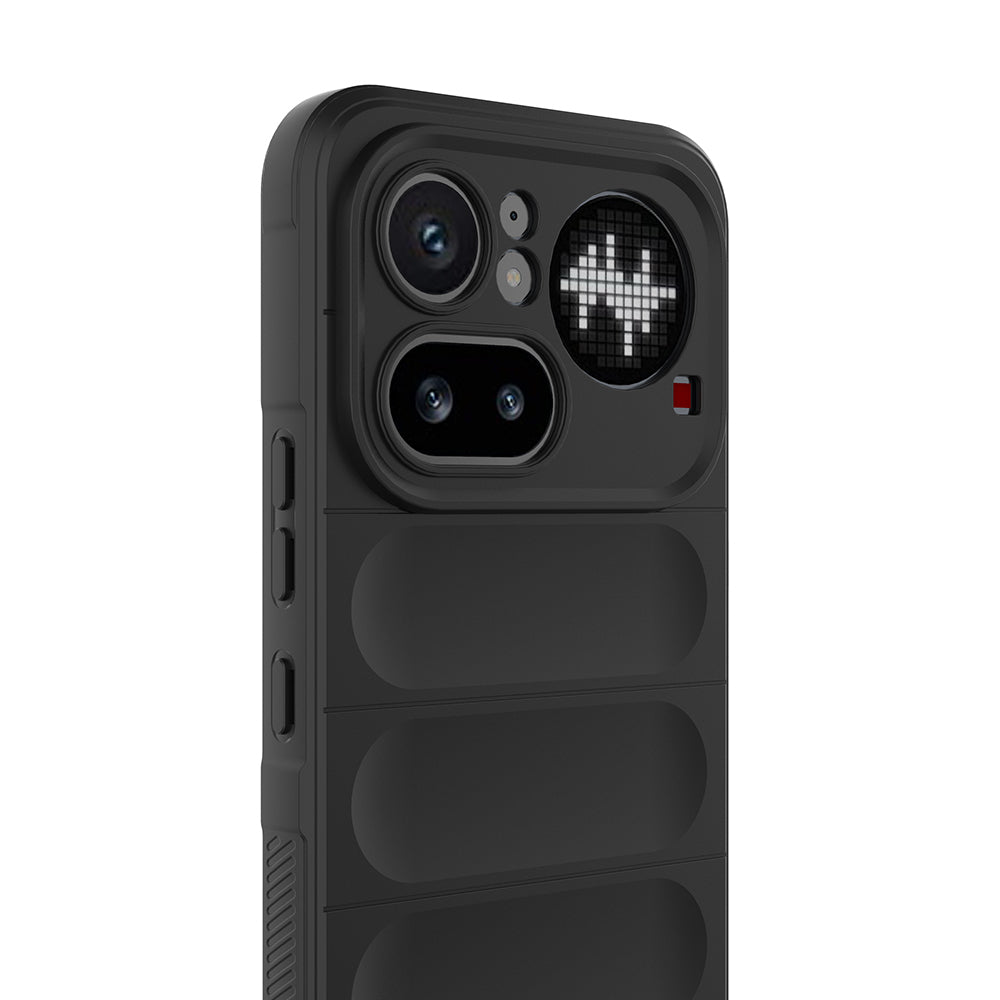 Nothing Phone 4A Pro Kılıf Esnek TPU Oyuklu Arka Yüzey Tasarımlı Zore Etnik Silikon Kapak