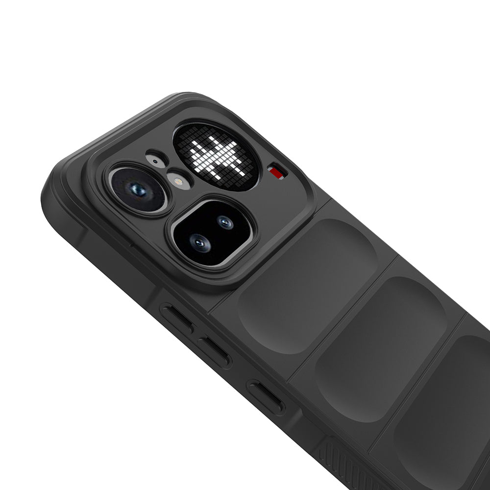 Nothing Phone 4A Pro Kılıf Esnek TPU Oyuklu Arka Yüzey Tasarımlı Zore Etnik Silikon Kapak