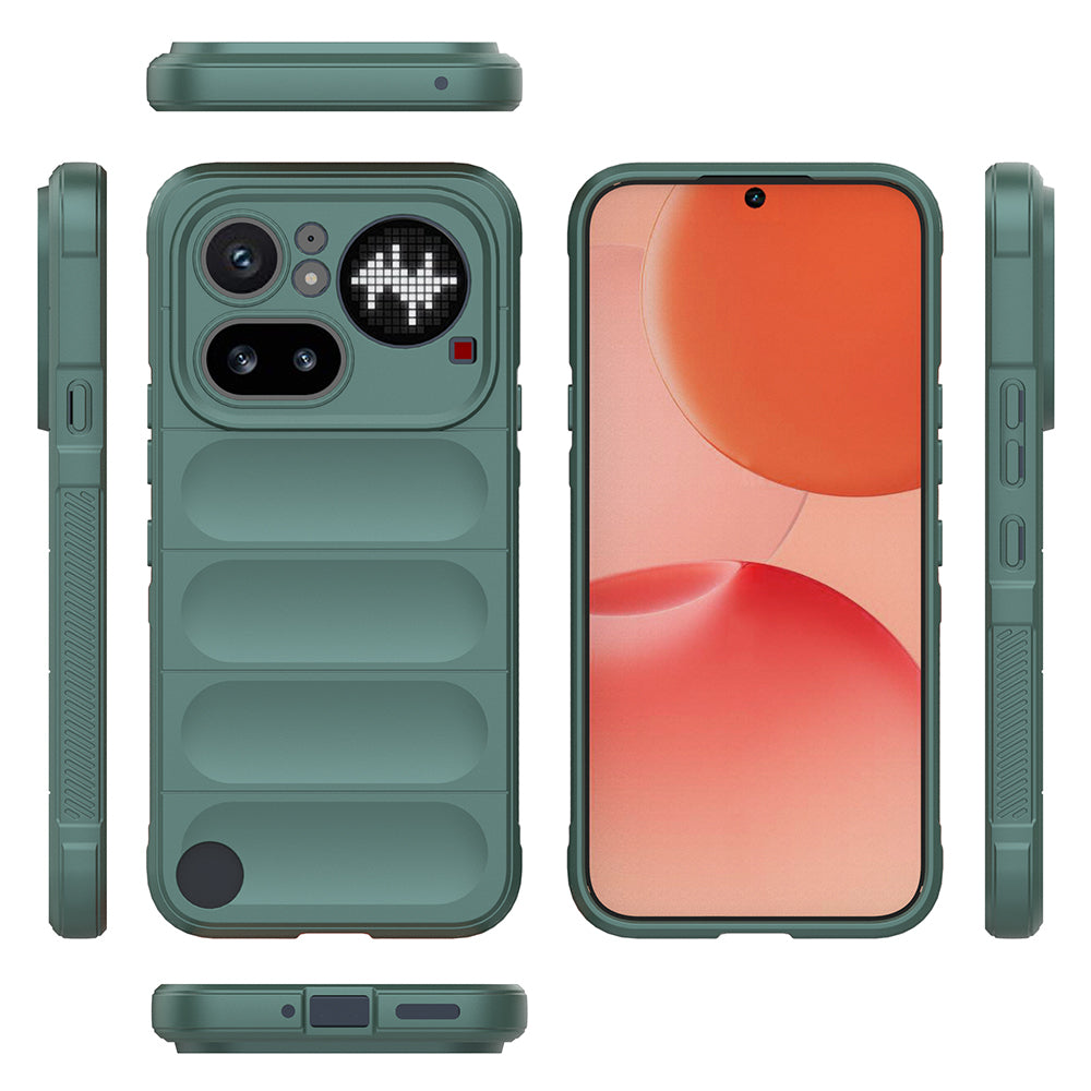 Nothing Phone 4A Pro Kılıf Esnek TPU Oyuklu Arka Yüzey Tasarımlı Zore Etnik Silikon Kapak
