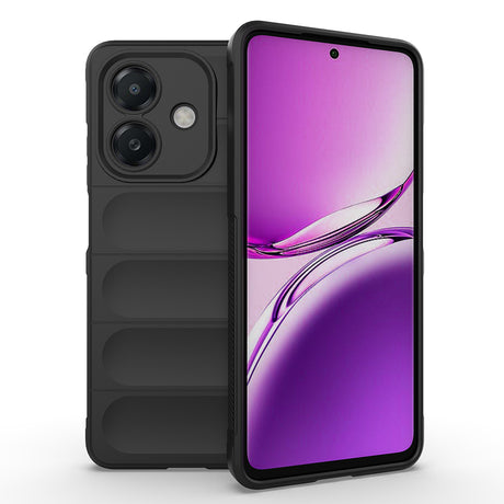 Oppo A3 Kılıf Esnek TPU Oyuklu Arka Yüzey Tasarımlı Zore Etnik Silikon Kapak