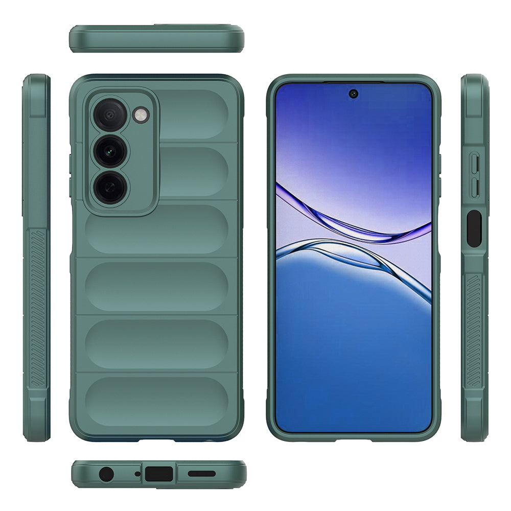 Oppo A5 Kılıf Esnek TPU Oyuklu Arka Yüzey Tasarımlı Zore Etnik Silikon Kapak