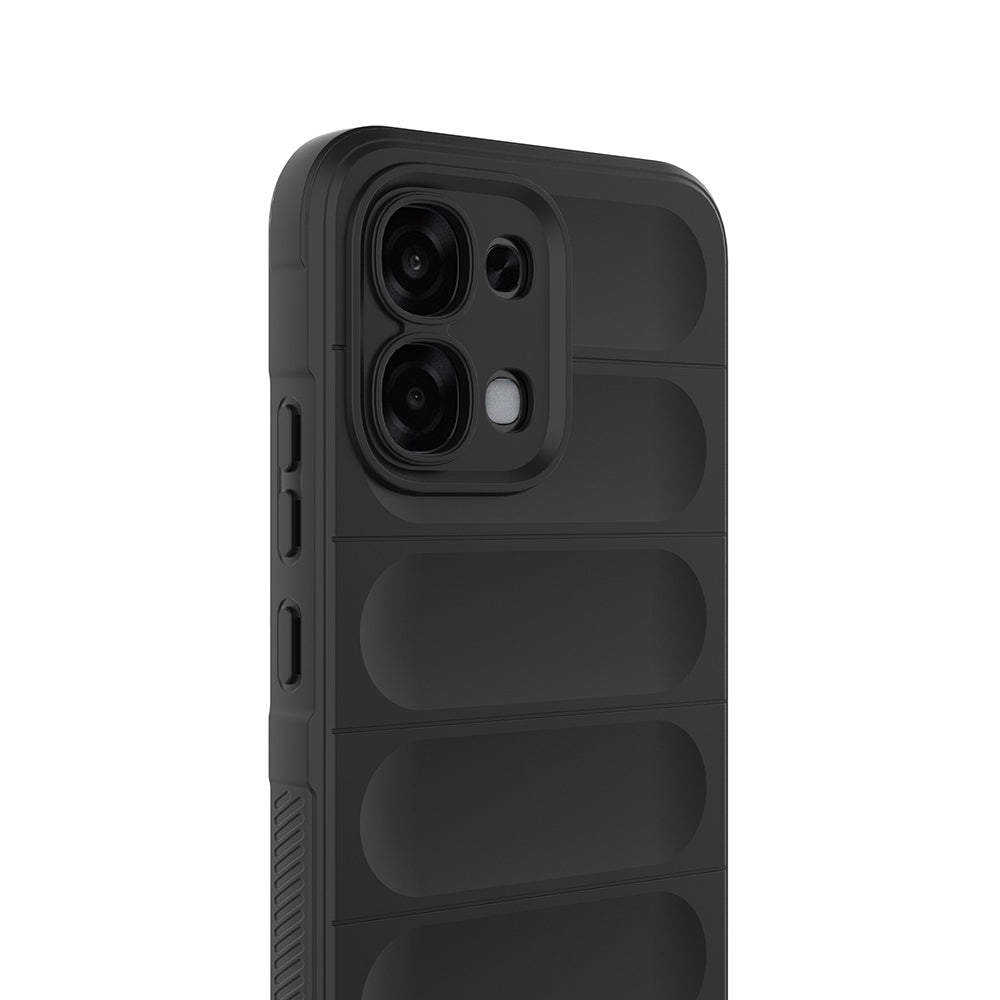 Oppo A6 Pro Kılıf Esnek TPU Oyuklu Arka Yüzey Tasarımlı Zore Etnik Silikon Kapak
