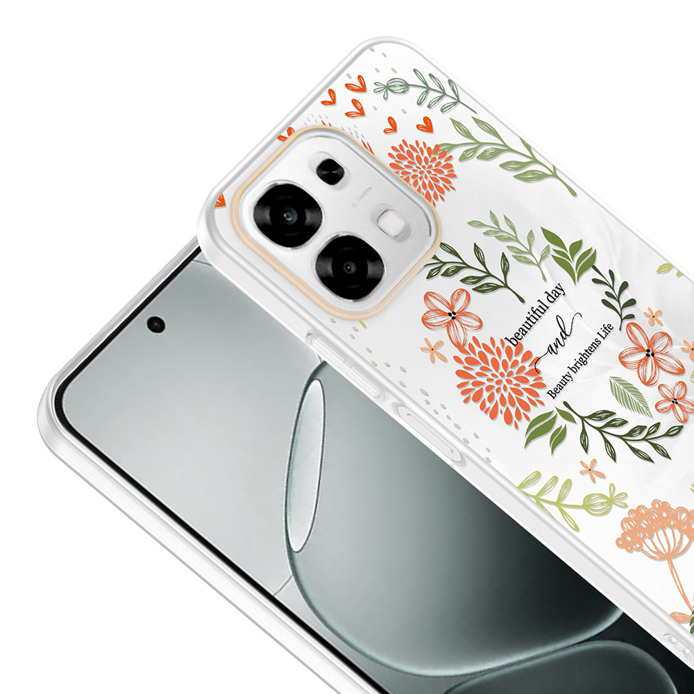 Oppo A6 Pro Kılıf Kamera Korumalı Desenli Zore Klip Kapak