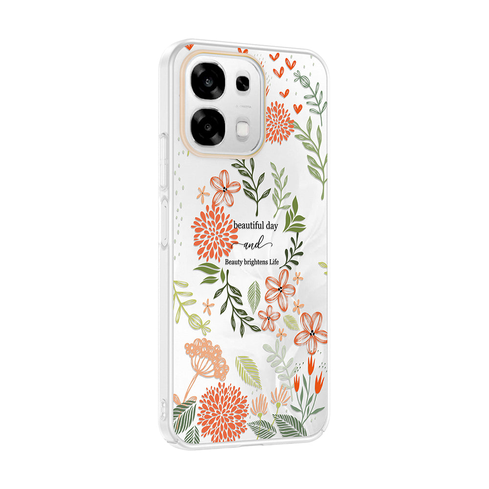 Oppo A6 Pro Kılıf Kamera Korumalı Desenli Zore Klip Kapak