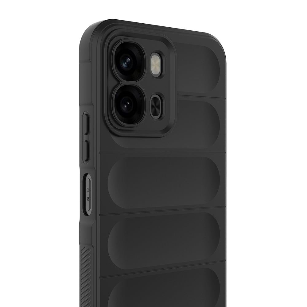Oppo A6T Kılıf Esnek TPU Oyuklu Arka Yüzey Tasarımlı Zore Etnik Silikon Kapak