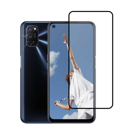 Oppo A92 Zore Kenarları Kırılmaya Dayanıklı Cam Ekran Koruyucu