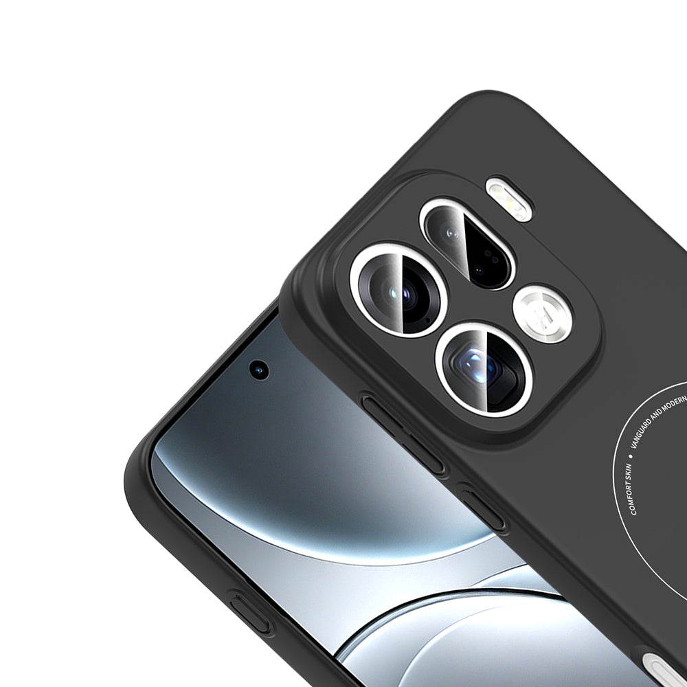 Oppo Find X9 Pro Kılıf M-Safe Şarj Özellikli Kamera Korumalı Zore Elio Sert PC Kapak