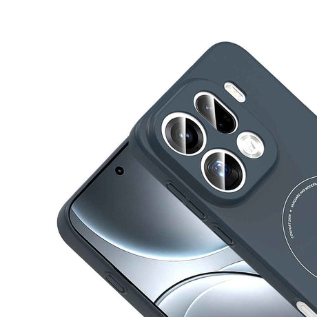 Oppo Find X9 Pro Kılıf M-Safe Şarj Özellikli Kamera Korumalı Zore Elio Sert PC Kapak
