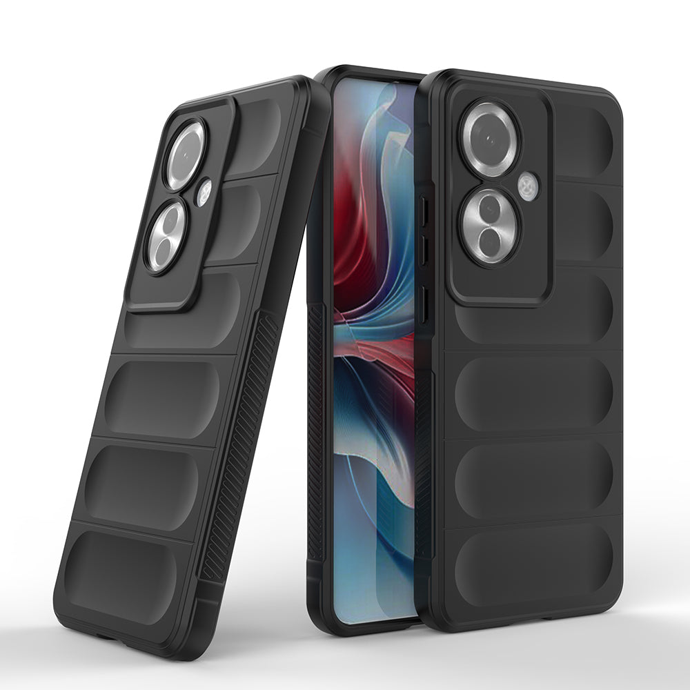 Oppo Reno 11F 5G Kılıf Esnek TPU Oyuklu Arka Yüzey Tasarımlı Zore Etnik Silikon Kapak