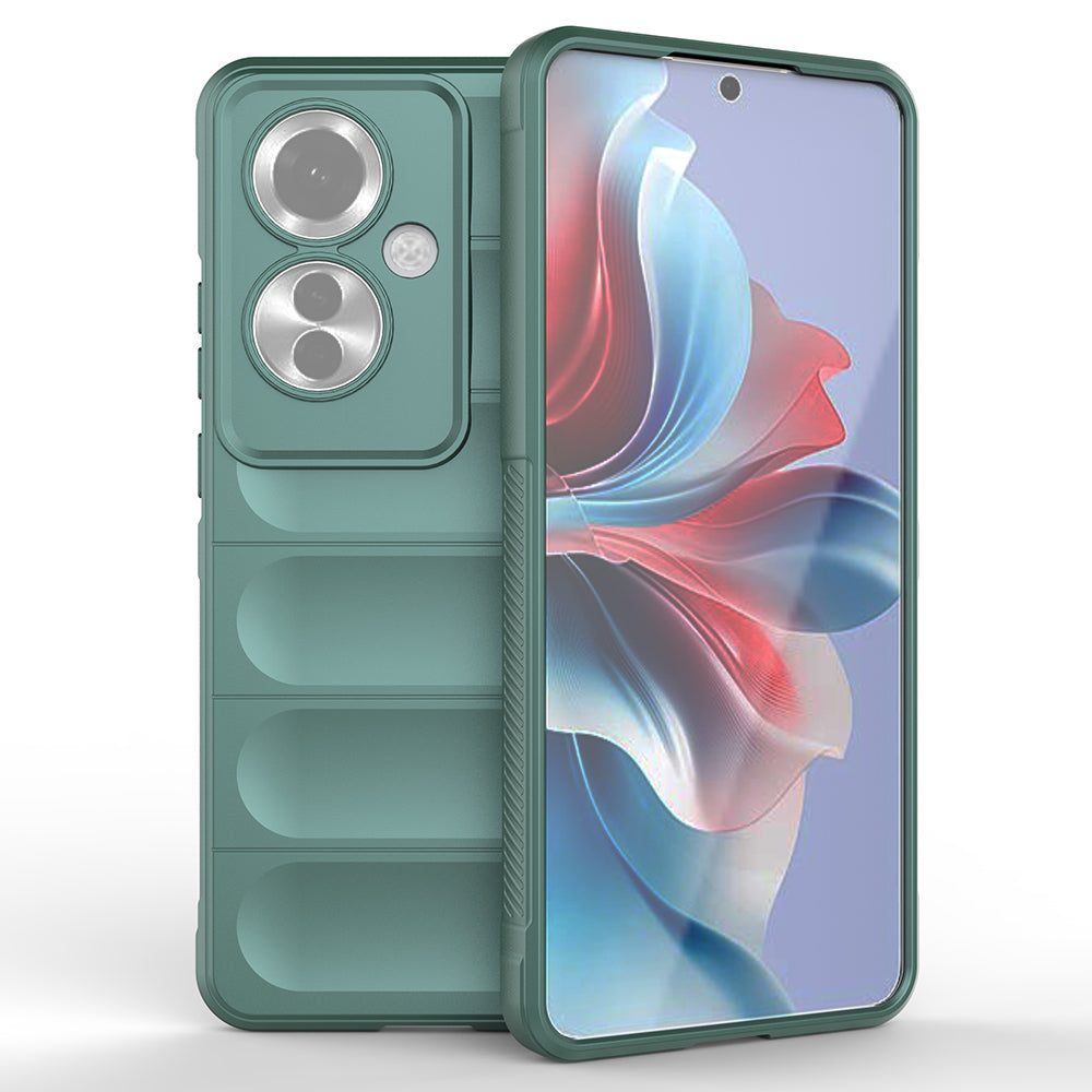 Oppo Reno 11F 5G Kılıf Esnek TPU Oyuklu Arka Yüzey Tasarımlı Zore Etnik Silikon Kapak