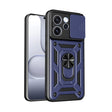 Oppo Reno 15 Pro Kılıf Magnetik Standlı Kamera Korumalı Zore Sürgülü Vega Kapak