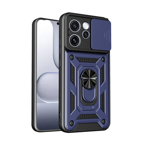 Oppo Reno 15 Pro Kılıf Magnetik Standlı Kamera Korumalı Zore Sürgülü Vega Kapak